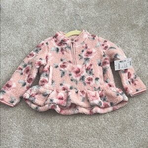 Gymboree Pink Floral Peplum Sweater